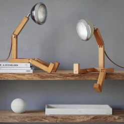 Parislampe blank svart