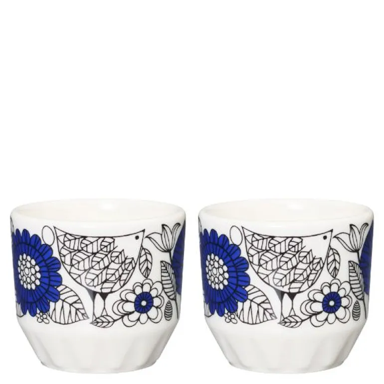 Pastoraali eggeglass 4 cl 2 stk blå