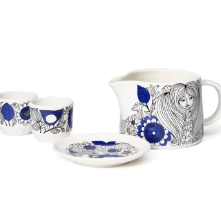 Pastoraali mugge 0,35L blå