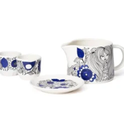 Pastoraali tallerken 10,5 cm blå