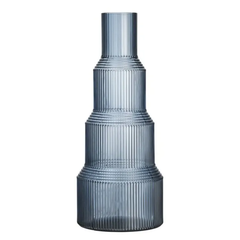 Pavilion vase 35 cm blå