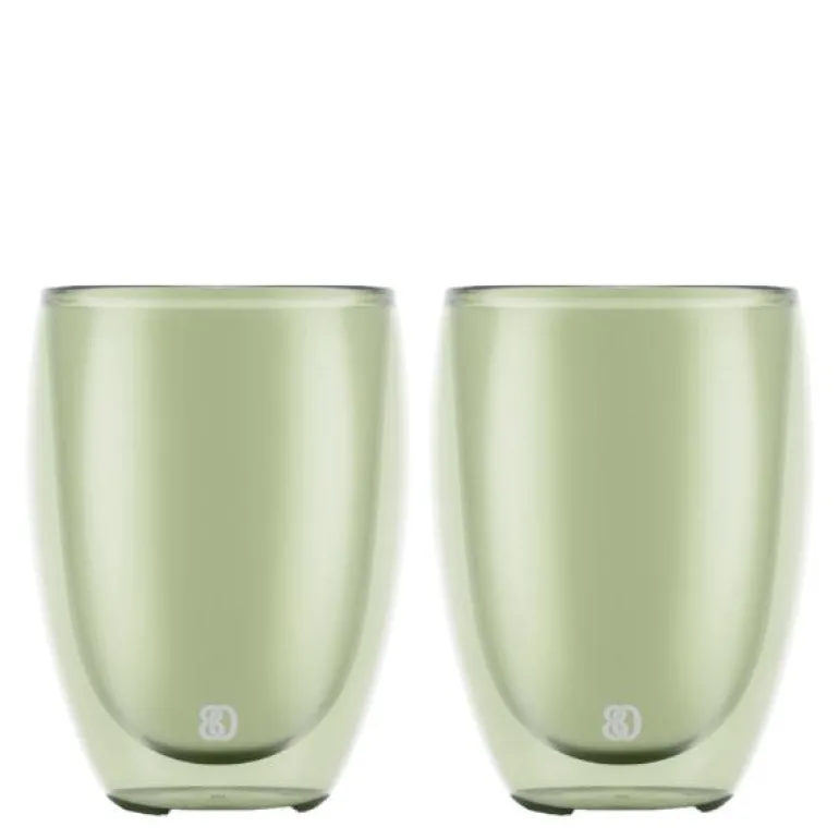 Pavina glass 35 cl 2 stk grønn