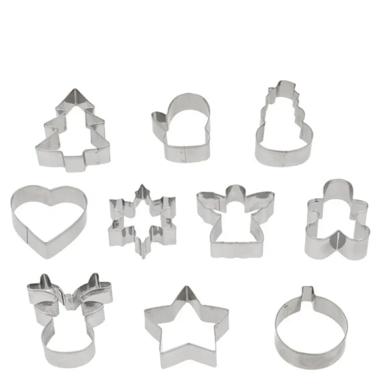 Pepperkakeformer 10 stk stål