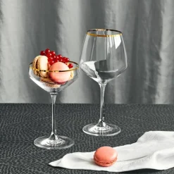 Perfection champagneskål 29 cl m/gull kant