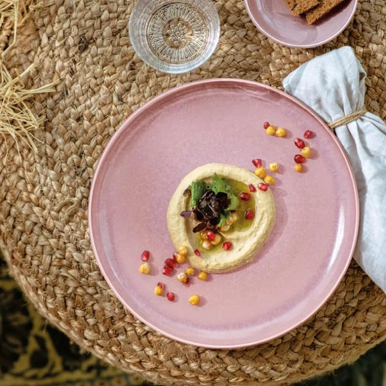 Perlemor coral flat tallerken 27 cm