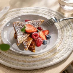 Perlemor Sand frokosttallerken/desserttallerken 20 cm beige