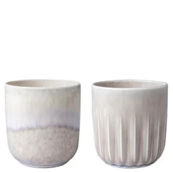 Perlemor sand krus u/hank 2 stk