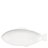Pesce tallerken fisk 17,6x41,4 cm hvit