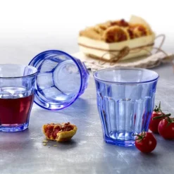 Picardie vannglass 25 cl 6 stk marin blå