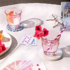 Picardie vannglass 25 cl 4 stk rosa