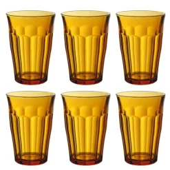 Picardie vannglass 36 cl 6 stk amber