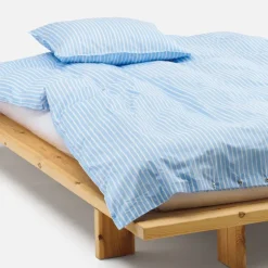 Piccolo putetrekk 50x60 cm hvit/blå