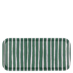 Piccolo serveringsbrett 27,5x13,5 cm grønn/rosa