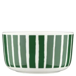 Piccolo skål 50 cl hvit/grønn