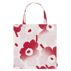 Pieni Unikko handlenett 44x43 cm rosa/rød