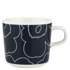 Piirto Unikko kopp 20 cl hvit/mørkeblå