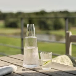 Pilastro karaffel med glass 1L clear