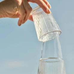 Pilastro karaffel med glass 1L clear