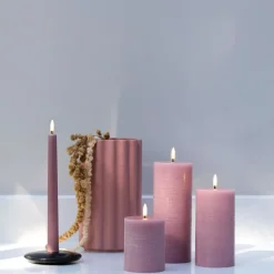 Pillar LED-kubbelys 7,8x10,1 cm rosa