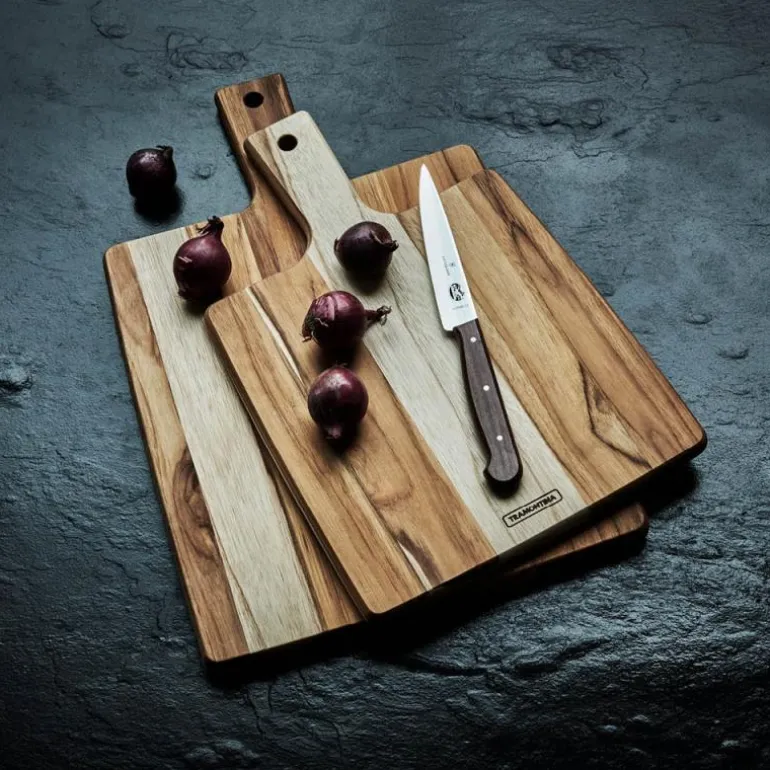 Pine grønnsakskniv 12 cm brun