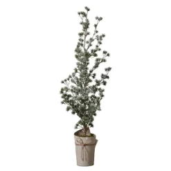 Pinea grantre 115 cm med LED-lys grønn