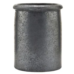 Pion krukke 15x11,5 cm svart/brun