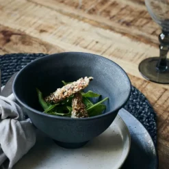 Pion skål 14,5 cm svart/brun