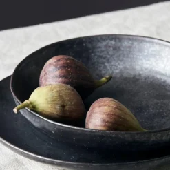 Pion skål 19 cm svart/brun