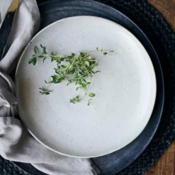 Pion tallerken 21,5 cm grå/hvit