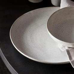 Pion tallerken 28,5 cm grå/hvit