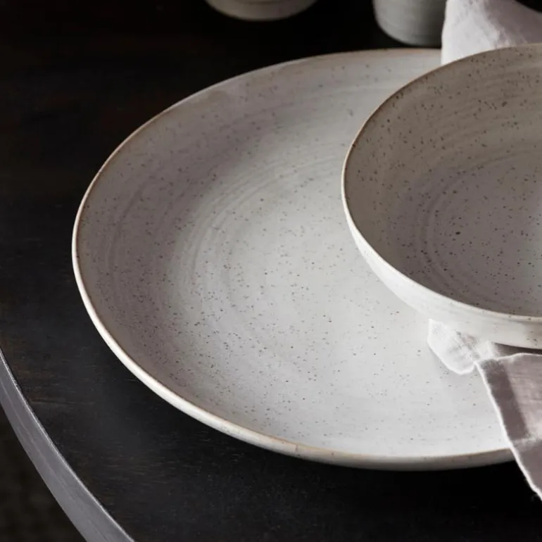 Pion tallerken 28,5 cm grå/hvit