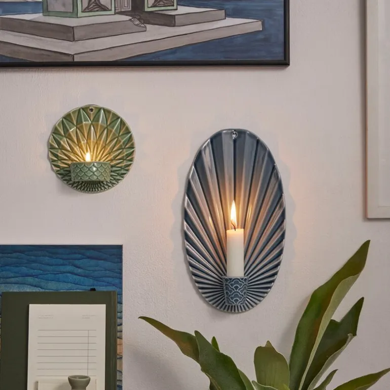 Pipanella vegglysestake 11,5 cm Scales grønn