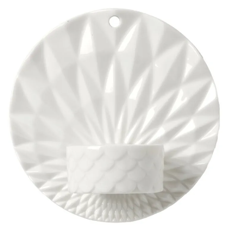 Pipanella vegglysestake 11,5 cm Scales hvit