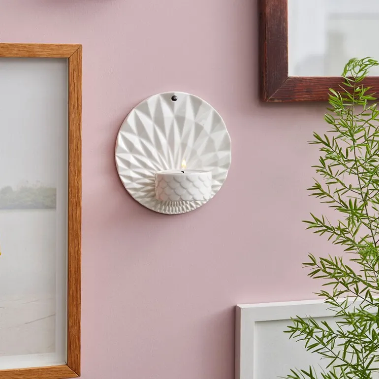 Pipanella vegglysestake 11,5 cm Scales hvit