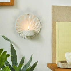 Pipanella vegglysestake 11,5 cm Scales hvit