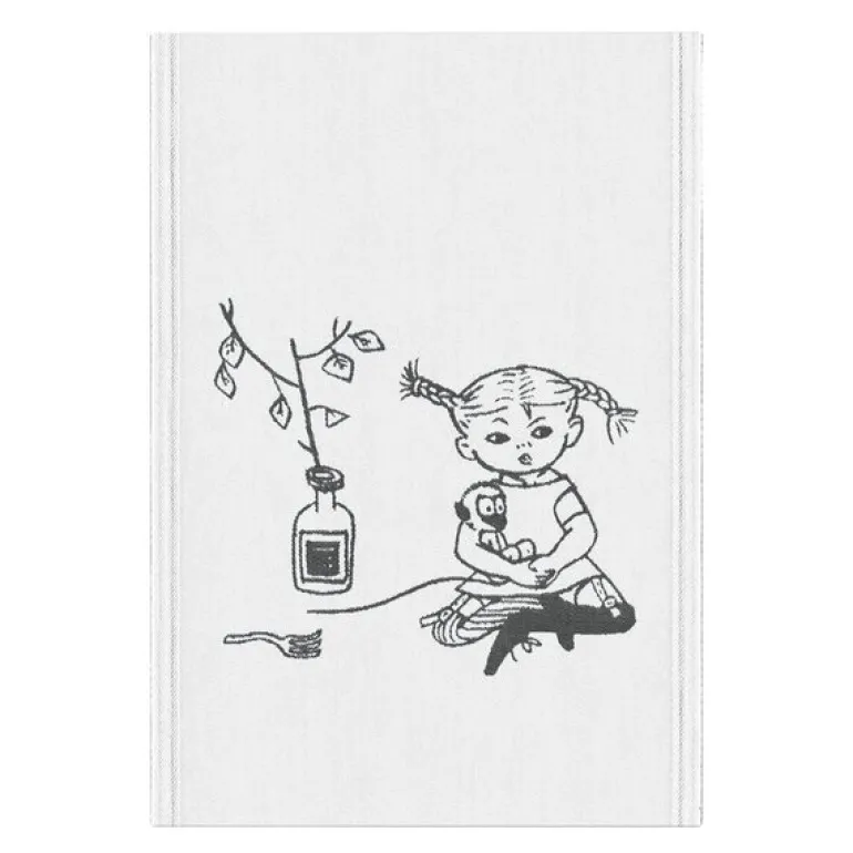 Pippi kjøkkenhåndkle 35x50 cm sukkerdrikke