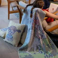 Pippi pledd 140x170 cm pæreslang