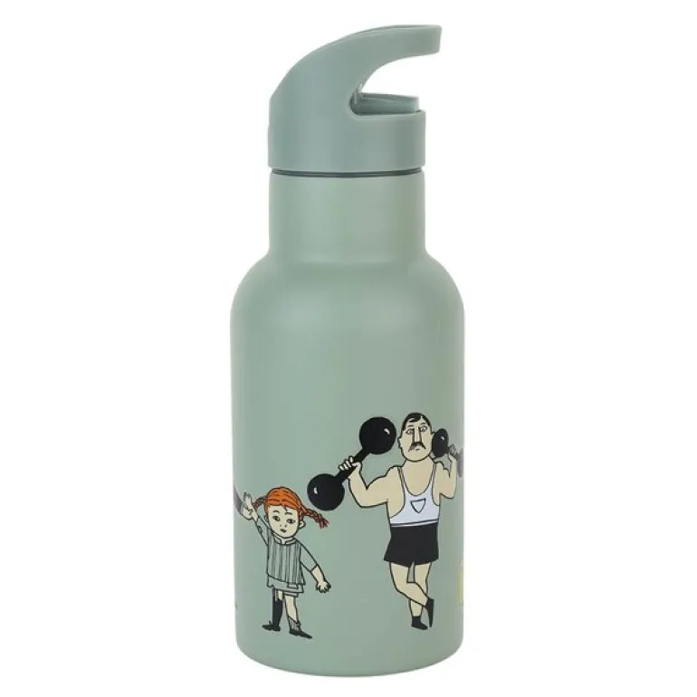 Pippi vannflaske 0,34L sirkus grønn