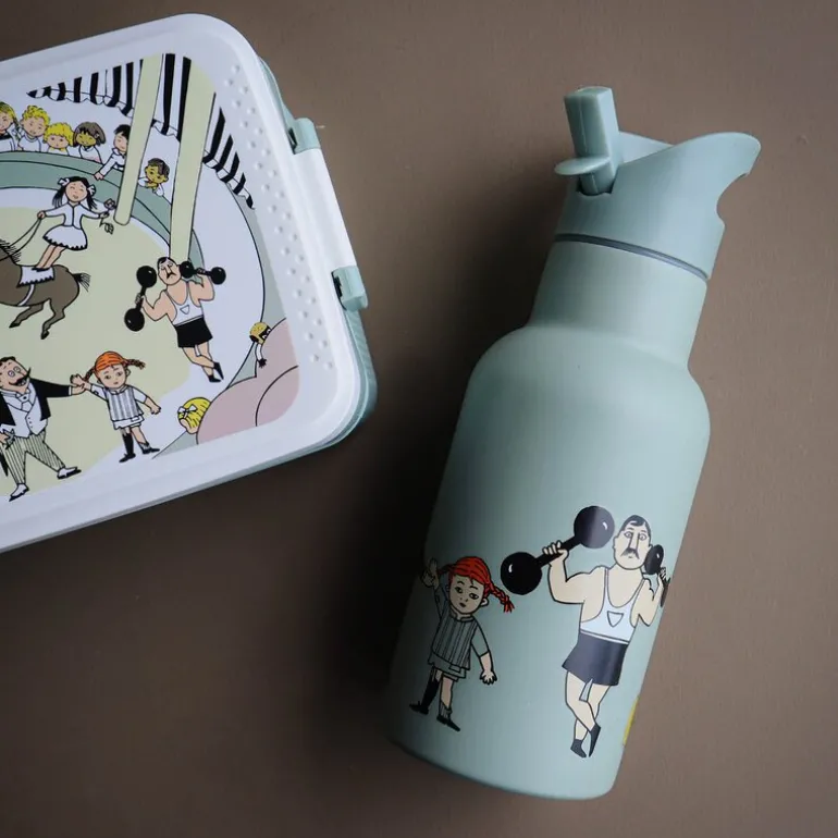 Pippi vannflaske 0,34L sirkus grønn