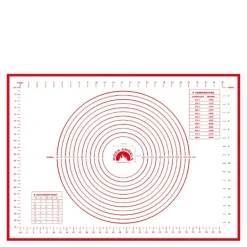 Pizza Angels bakematte hvit/rød