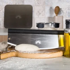 Pizza angels pizzadeler 35 cm svart/børstet