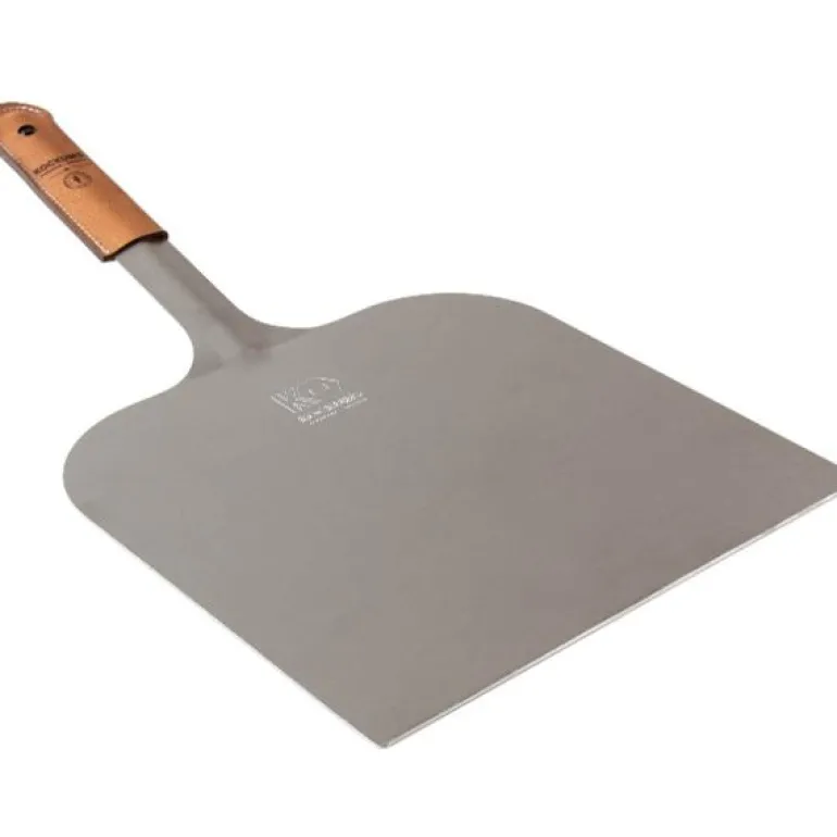 Pizzaspade 51x29 cm rustfritt stål/Tränsjö-lær