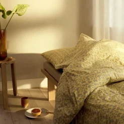 Pleasantly sengetøy 140x200 cm gul