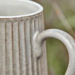 Pleat kanne 21 cm grå/brun