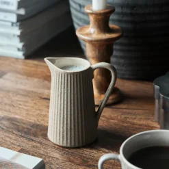 Pleat kanne 13 cm grå/brun