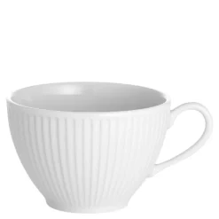 Plissé kopp 29 cl hvit
