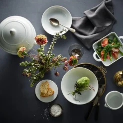 Plissé pastadyp tallerken 23 cm