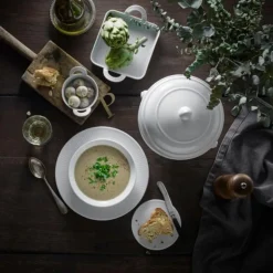 Plissé pastadyp tallerken 23 cm