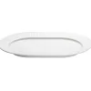 Plissé serveringsfat ovalt 36x25 cm