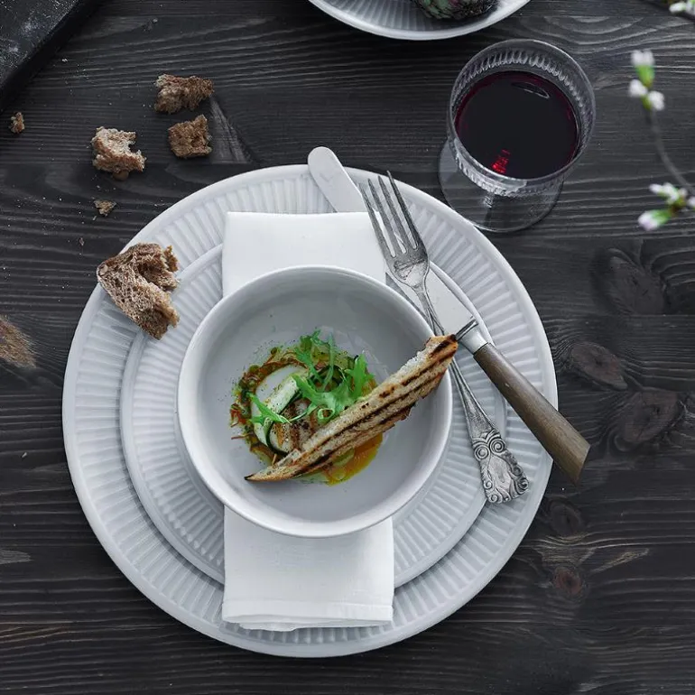 Plissé tallerken 28 cm